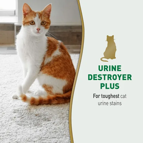 Vista 7 de Nature's Miracle Cat Orine Destroyer Plus 1 galón y Spray eliminador de manchas avanzado para gatos, 32 onzas líquidas
