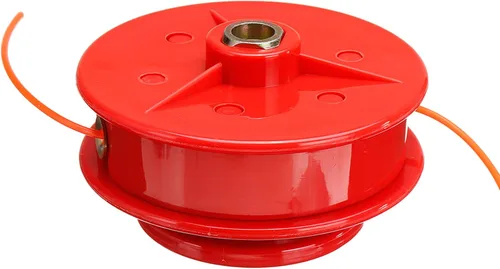 Vista 5 de Cabezal de recortadora de malas hierbas, hilo de alimentación, cortador de cepillo para SRM Strimmer y corte universal de eje recto con M10 x 0.049