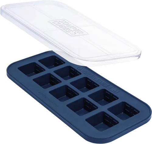 Vista 14 de Souper Cubes Moldes de silicona para congelador, 2 cucharadas, perfectos para almacenar ajo, hierbas, jengibre, pesto, pasta de tomate, jugo