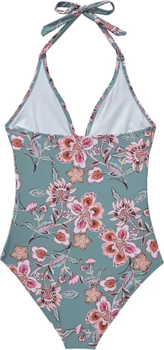 Vista 94 de SUUKSESS Traje de baño sexy de una pieza con volantes y control de abdomen para mujer