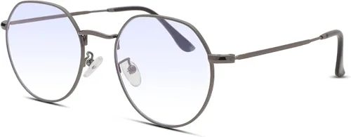 Vista 18 de Pro Acme Gafas redondas de moda Metal Clear Lens Frame Vintage Unisex Gafas 53MM