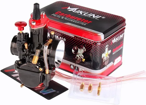 Vista 8 de Carburador PWK de 21 mm, carburador de carreras para motocicletas de 50 cc a 100 cc, kits de carburador de motor 2T 4T para motos de cross