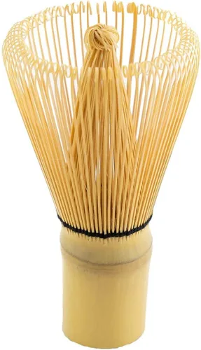 Vista 3 de JapanBargain, Juego de batidor de matcha, cazen de bambú japonés, juego de cuchara y cuchara de té Chashaku, herramientas tradicionales de ceremonia