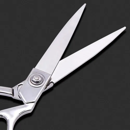 Vista 8 de Tijeras de corte de cinta de 10.5 pulgadas, tijeras de metal resistente para corte de cinta de ceremonia, tijeras profesionales para eventos Plata