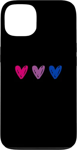 Vista 7 de iPhone 16 Bisexual Pride Hearts Bi Pride Flag Case