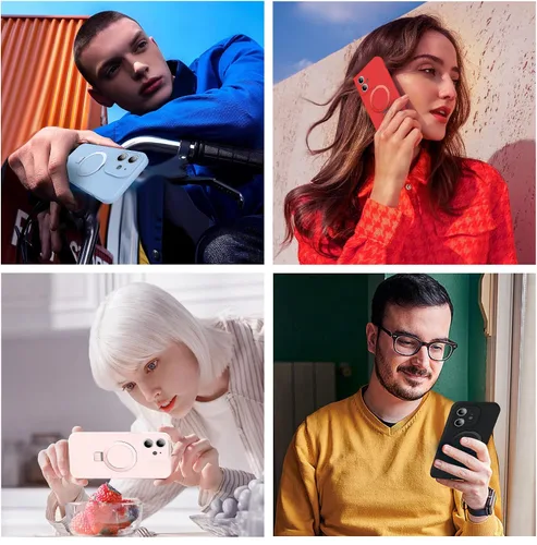 Vista 6 de Funda diseñada para iPhone 11 con soporte magnético invisible Compatible con Mag-Safe, a prueba de caídas de grado militar, a prueba de golpes