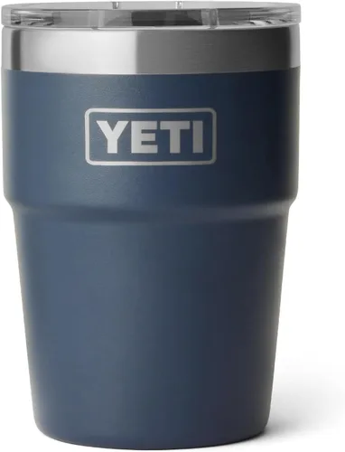 Vista 18 de YETI Rambler - Vaso apilable de 16 onzas, aislado al vacío, de acero inoxidable con tapa MagSlider Apilable