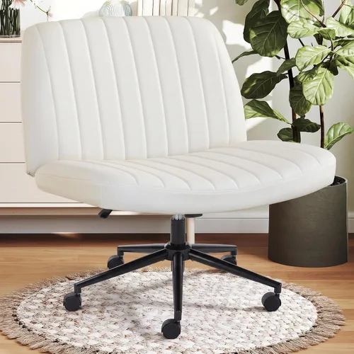 Vista 28 de OLIXIS Silla cruzada con ruedas, silla de tocador, escritorio de oficina en multicolor/fantasía (Inky)