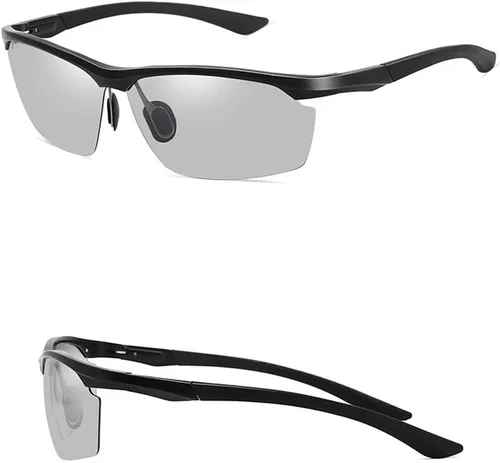 Vista 3 de Gafas de sol polarizadas fotocrómicas unisex para hombres y mujeres deportes pesca conductor gafas de sol de metal
