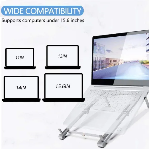 Vista 4 de BoxWave Soporte y soporte compatible con ASUS TUF Gaming A15 (2022 FA507) - Soporte de aluminio de bolsillo 3 en 1, portátil, soporte de visión