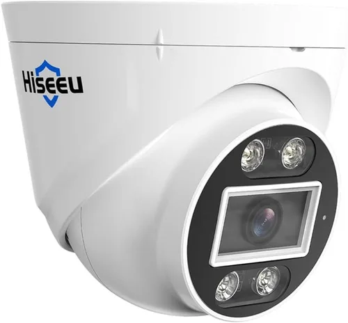 Vista 11 de Hiseeu Seguimiento automático + audio de 2 vías: cámara de seguridad con cable PoE de 5MP para exteriores, PTZ 300° Pan 90 Tilt Digital Zoom