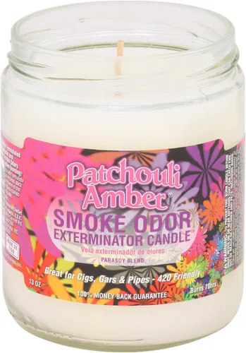 Vista 5 de Smoke Odor Exterminator - Vela en tarro de 13 oz, Trippy Hippie Hippie Trippy