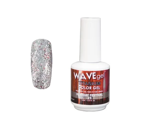 Vista 20 de WAVEGEL - Esmalte de uñas en gel con purpurina, colección Titanio, #28 Twinkle Pink I 0.5 onzas