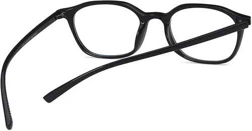 Vista 4 de HUIHUIKK Gafas de miopía miopía para uso diario para hombre y mujer Negro