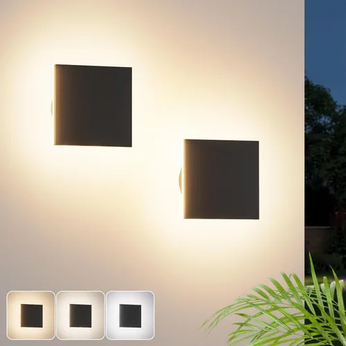 Vista 10 de Lámpara de Pared LED para Exteriores Luz de Porche Moderna Luz de Patio para Casa Aplique de Pared Exterior de Aluminio Impermeable Luces de Porche