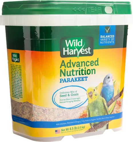 Vista 3 de Wild Harvest Dieta de nutrición avanzada para periquitos 4.5 libras, mezcla de semillas y granos