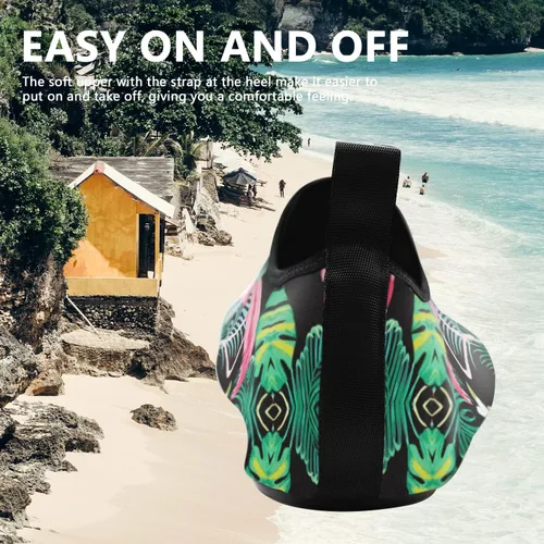 Vista 5 de Valennia Zapatos de agua descalzos de secado rápido, calcetines de yoga para playa, natación, surf, ejercicio para mujeres y hombres