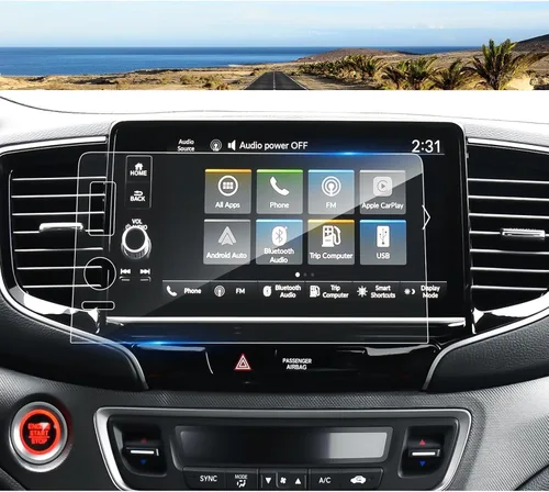 Vista 13 de Protector de pantalla Pilot 2026 para Honda Pilot (Sport/EX-L/Touring/TrailSport/Elite/Black Edition) 12.3 pulgadas Touchsreen, vidrio templado 9H
