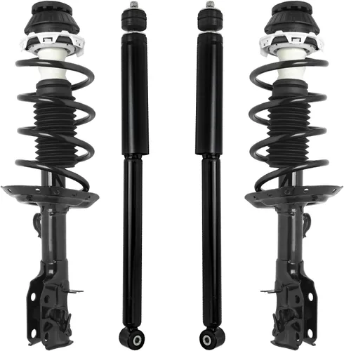 Vista 104 de Detroit Axle - Puntales y Amortiguadores para Chevy Traverse Buick Enclave GMC Acadia Saturn Outlook 2007-2012, 2 puntales delanteros con resorte