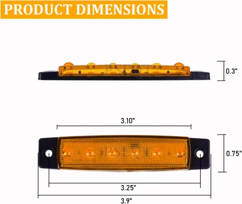 Vista 5 de PSEQT 10 unidades de luces LED de tira de roca para auto, luces de rueda de bajo brillo, kits de iluminación para guardabarros, impermeables