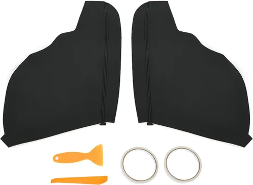Vista 2 de KUAFU Funda para reposabrazos de panel de puerta Compatible con tapicería de reposabrazos de puerta delantera Honda Odyssey 2011-2017 PVC negro - 2