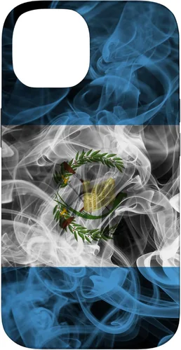 Vista 4 de Smoke Guatemala Flag - Funda para iPhone 17 con diseño de nube de orgullo ahumado