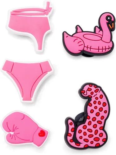 Vista 7 de Dijes para zapatos para niñas, bonitos dijes de diseñador, diamantes de imitación rosa para zapatos, dijes de burbujas para deslizar, perfectos