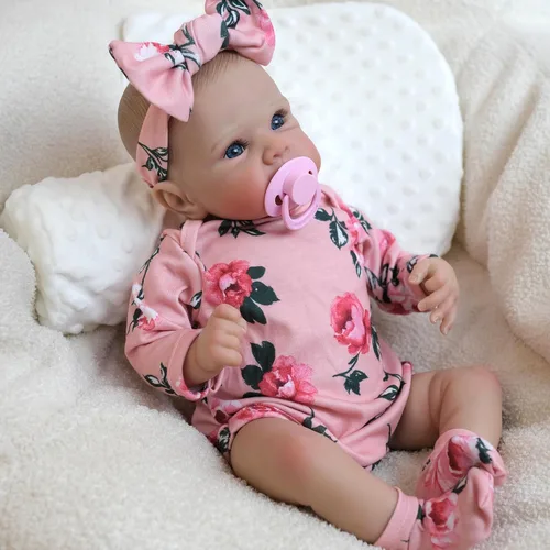 Vista 7 de FOCKOF Muñecas de Bebé Realistas Reborn - Muñecas de Bebé de la Vida Real de 18 Pulgadas Niña Muñeca de Bebé Realista con Accesorios para 3+ Años