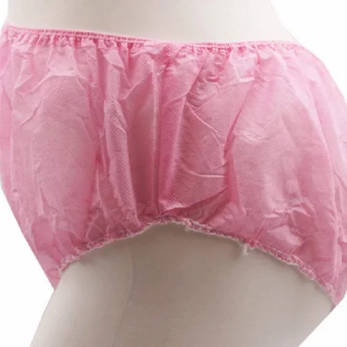 Vista 3 de GALPADA 50 piezas de ropa interior desechable no tejida para mujer, ropa interior desechable para mujer, ropa interior de viaje para incontinencia