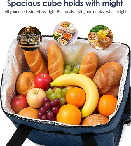 Vista 5 de BY-J Bolsa térmica suave, hielera plegable aislada a prueba de fugas, lonchera grande para hombres y mujeres, enfriador de lados suaves para picnic