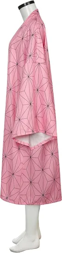 Vista 6 de Kamado Nezuko - Disfraz de anime para mujer y niña estilo kimono para fiesta de Halloween