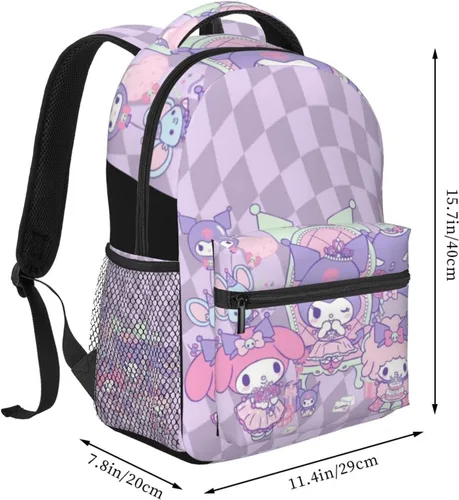 Vista 2 de RODES Kurromi - Mochila con estampado 3D, mochila multifuncional ligera, K-20