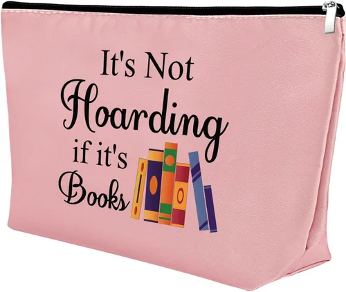 Vista 9 de Mxrymvu Regalos para amantes de los libros, regalos para bibliófilos, bolsa de maquillaje, libro de lectura, club, regalo para mujeres, bolsa