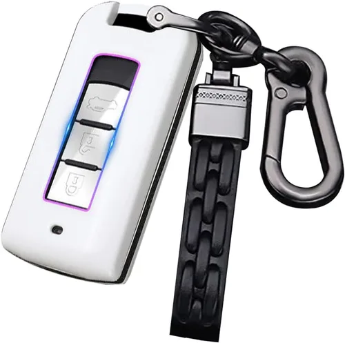 Vista 11 de ontto Compatible con Mitsubishi - Funda para llavero inteligente de entrada sin llave, funda para llave de automóvil, protección completa de 360°