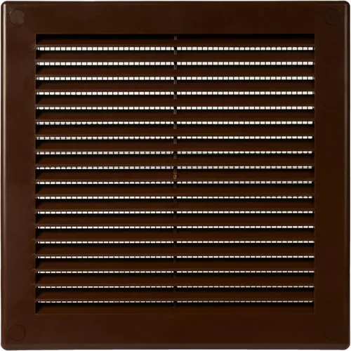 Vista 26 de Medida de apertura de 3'' x 3'' pulgadas / Rejilla externa de ventilación cuadrada blanca con malla protectora - Registro de plástico ligero Blanco
