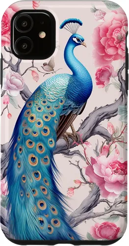Vista 8 de Chinoiserie Peacock Rose Garden Case for iPhone 17