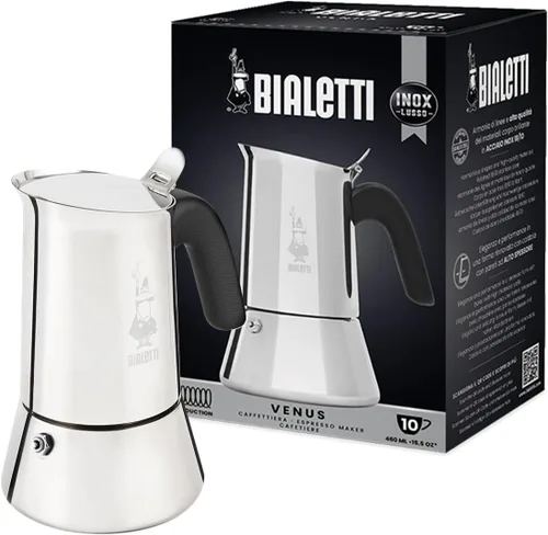 Vista 7 de Bialetti - Nueva cafetera Venus Induction, apta para todo tipo de placas, acero 18/10, 4 tazas (5.7 onzas), aluminio, cobre