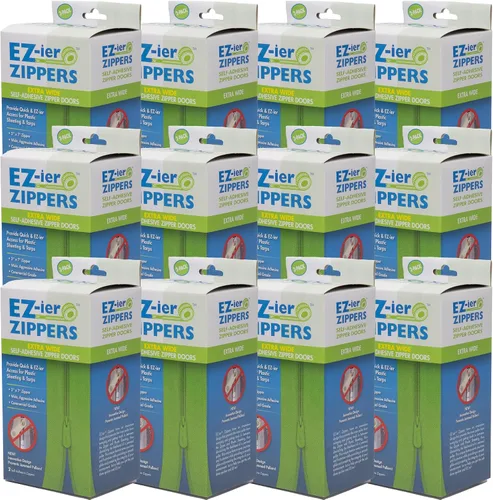 Vista 9 de EZ-ier Productos Cremalleras adhesivas resistentes (paquete de 2), grado comercial, 3" x 7 pies