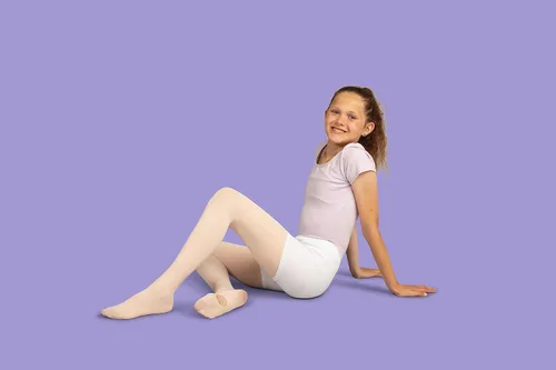 Vista 3 de Pantalones cortos de algodón populares para niñas, paquete de 4 pantalones cortos de vestir sólidos y teñidos anudados, pantalones cortos