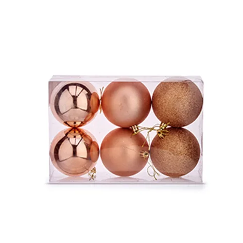 Vista 3 de Set de Bolas de Navidad Krist+ Cobre Plástico (24 Unidades)