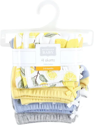 Vista 2 de Hudson Baby Pantalones cortos para bebé, paquete de 4