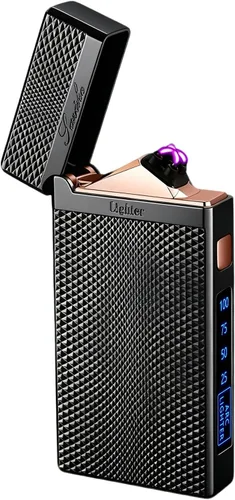 Vista 14 de SKRFIRE Encendedor de plasma de doble arco, recargable por USB, resistente al viento y sin llama para campamento, barbacoa, parrilla, hoguera, vela