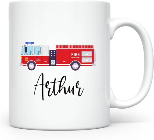 Vista 16 de Taza Personalizada para Niños, Niños, Niñas Taza Personalizada de Chocolate Caliente, Cacao, Café y Té Regalo de Cumpleaños con Nombre D11 - Tren