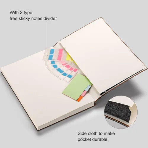 Vista 4 de AHGXG Cuaderno universitario rayado A4 - Cuaderno en blanco A4 extragrande con líneas - 320 páginas de diario grueso para escribir, papel grueso
