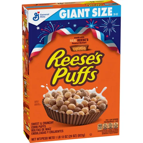 Vista 8 de Reese's, - Cereales de mantequilla de maní para el desayuno, 11.5 onzas