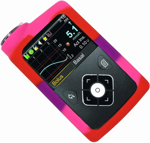 Vista 8 de Medtronic Minimed Premium - Funda suave de silicona para bomba de insulina 530G/630G/640G/670G/770G/780G, color sólido, azul