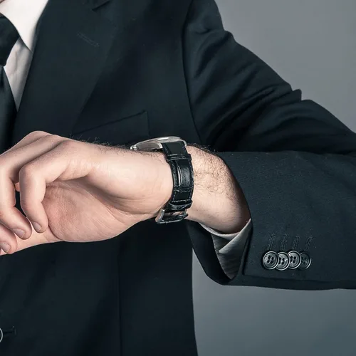 Vista 6 de uxcell Correa de reloj de cuero de varios tamaños con hebilla de despliegue rápida para hombres y mujeres