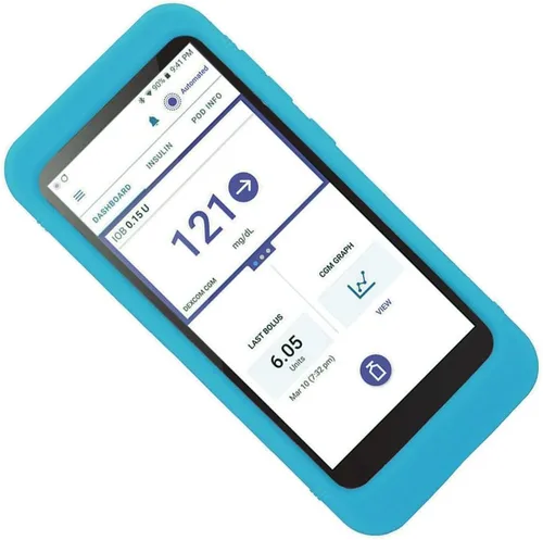 Vista 9 de Funda de silicona premium (más ajuste/más cobertura/más protección) para receptor Omnipod 5 (monitoreo continuo de glucosa) (negro)