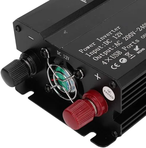 Vista 7 de Convertidor de energía 4000 W DC 12 V a CA 220 V, inversor de corriente de onda sinusoidal pantalla LCD del coche inversor de corriente de onda