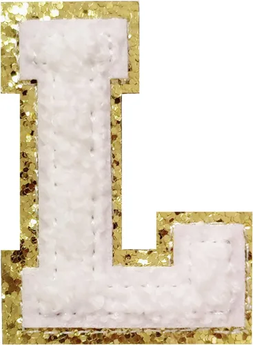 Vista 125 de 4 parches de letras de felpilla negra, parches de letras termo-adhesivas de 2.2", parches de letras de felpilla para ropa (S)